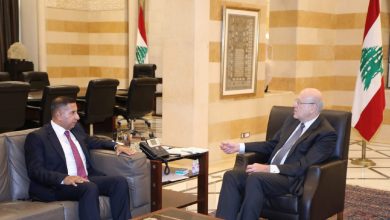 صورة سفير جمهورية العراق في بيروت يلتقي رئيس الحكومة اللبنانية