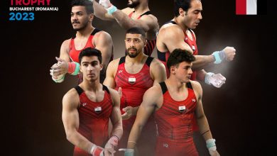 صورة منتخب الجمباز الفني رجال يشارك في بطولة رومانيا الدولية