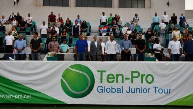 صورة افتتاح رائع لبطولة فاروز بول الدولية الثانية لناشئى التنس بنادى الجزيرة 