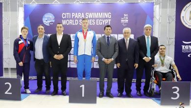 صورة بطل الزهور محمد حشاد يتوج ببرونزية بطولة سلسلة كأس العالم للسباحة البارالمبية