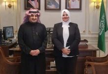 صورة دكتورة ماجدة جلاله مدير مديرية التضامن الاجتماعي بالاسكندرية تلتقي بالقنصل العام للمملكة العربية السعودية