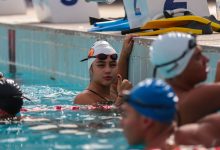 صورة بدء تدريبات الفرق المشاركة ببطولة العالم للناشئين والماسترز للسباحة بالزعانف بالقاهرة 