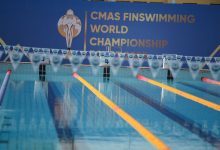 صورة اليوم.. افتتاح بطولة العالم للناشئين والماسترز للسباحة بالزعانف بالقاهرة 