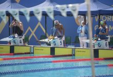 صورة انطلاق منافسات اليوم الأول ببطولة العالم للسباحة بالزعانف