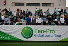 صورة افتتاح رائع لبطولة فاروز بول الدولية الثانية لناشئى التنس بنادى الجزيرة 
